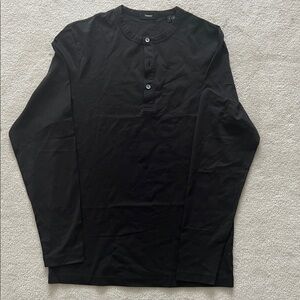 Long-sleeve henley from Theory—minimalist and sleek